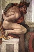 Michelangelo Buonarroti Ignudo oil